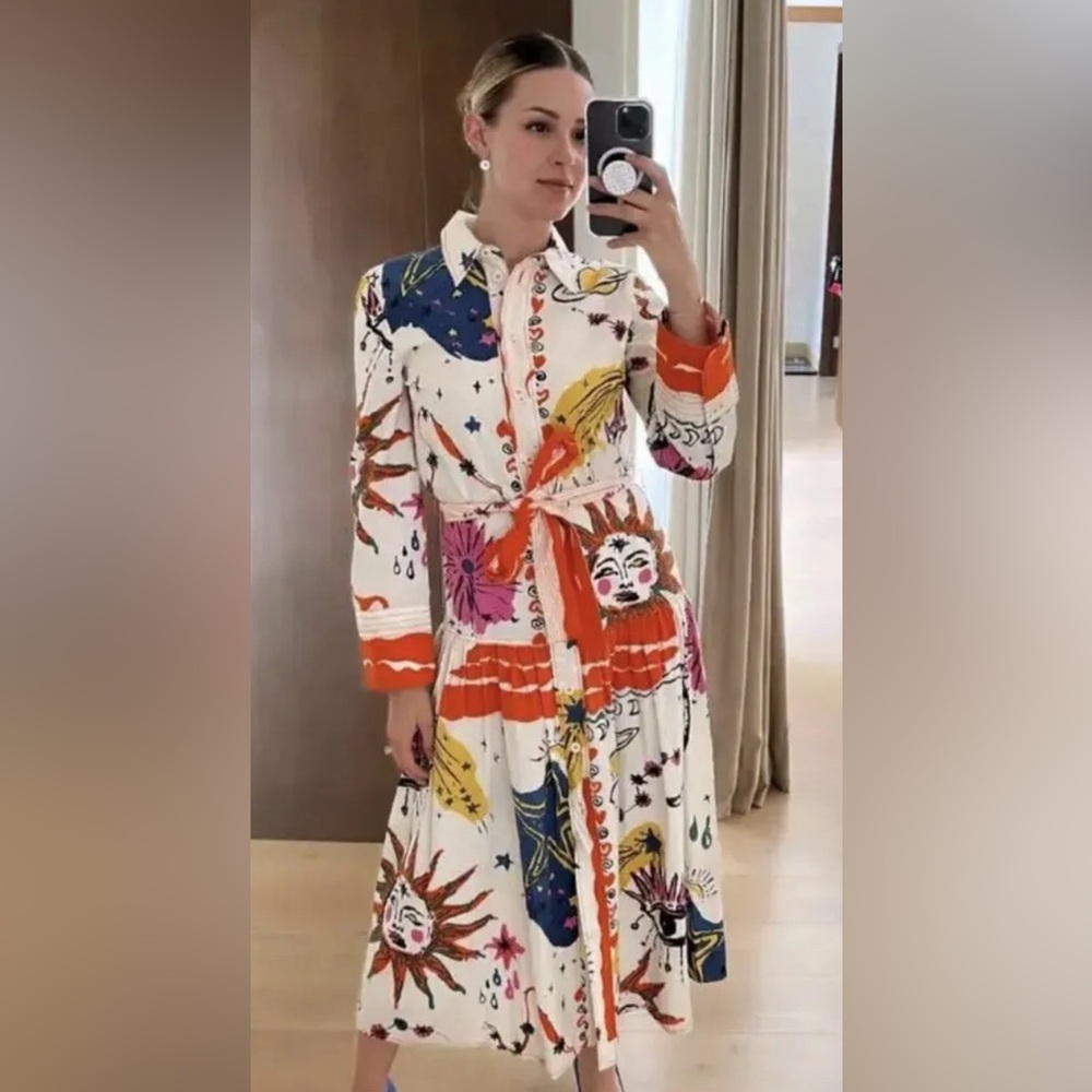 Zara printed dress